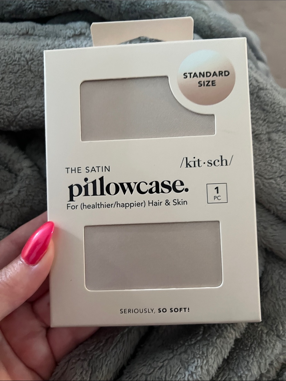 Kitsch Satin Pillowcase - Cream